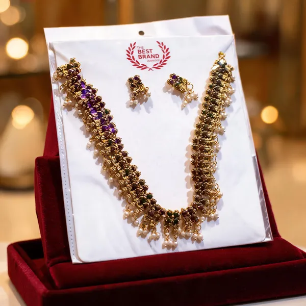 Gold-Tone_Stainless_Steel_Traditional_Layered_Necklace_Set_For_Women