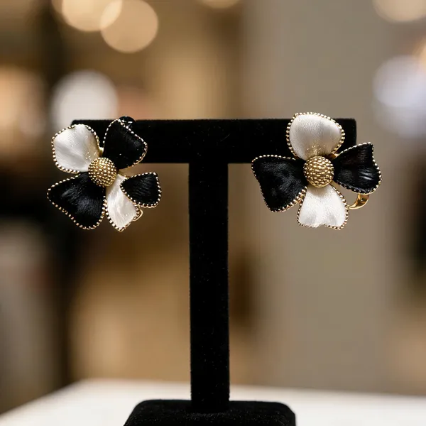 Multicolour_Anti_Tarnish_Floral_Stud_Earrings_For_Girls_-_Pack_of_2