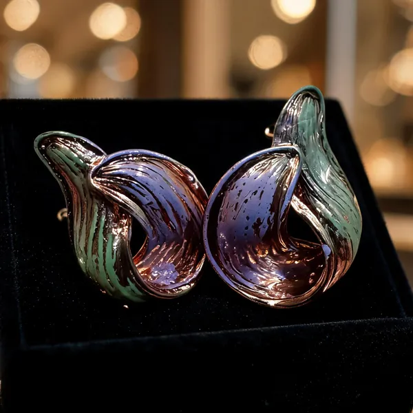 Multicolour_Anti_Tarnish_Floral_Drop_Earrings_For_Women_-_Pack_of_2
