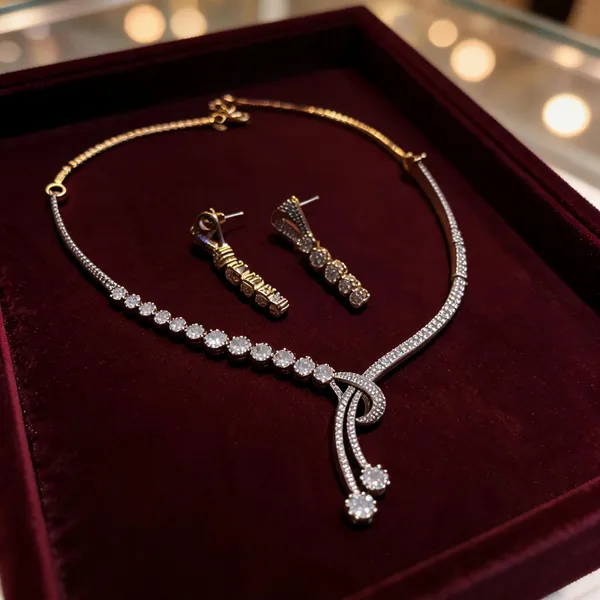 Gold_Stainless_Steel_Rhinestone_Necklace_Earrings_Set_For_Women