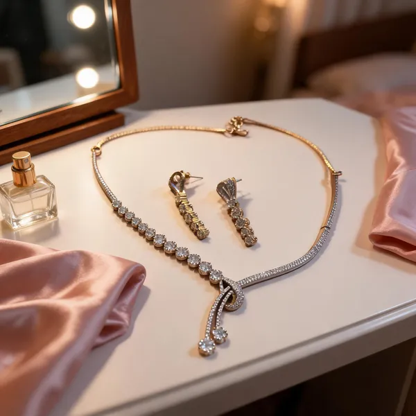 Gold_Stainless_Steel_Rhinestone_Necklace_Earrings_Set_For_Women