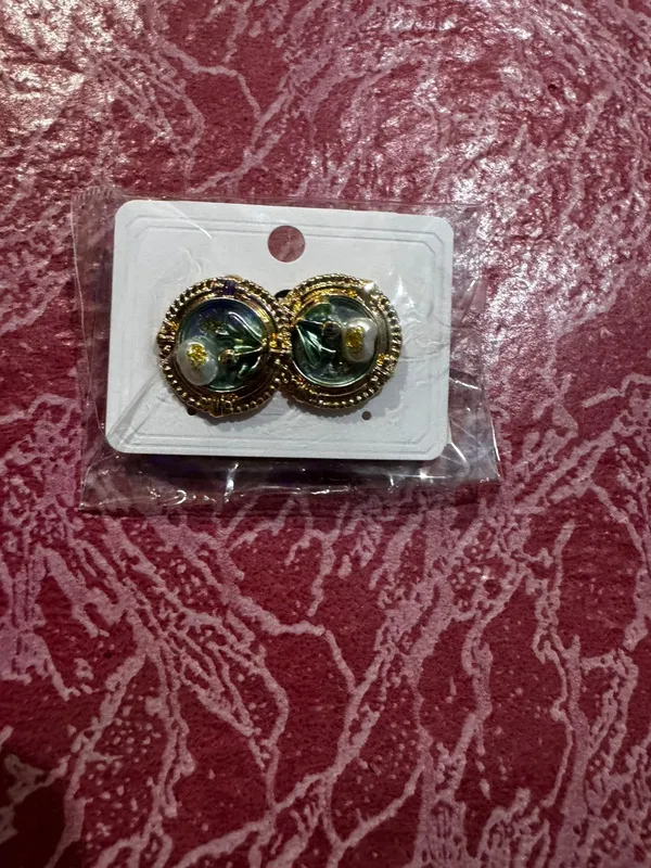 Gold_Green_Anti_Tarnish_Circular_Stud_Earrings_For_Women_-_Pack_of_2