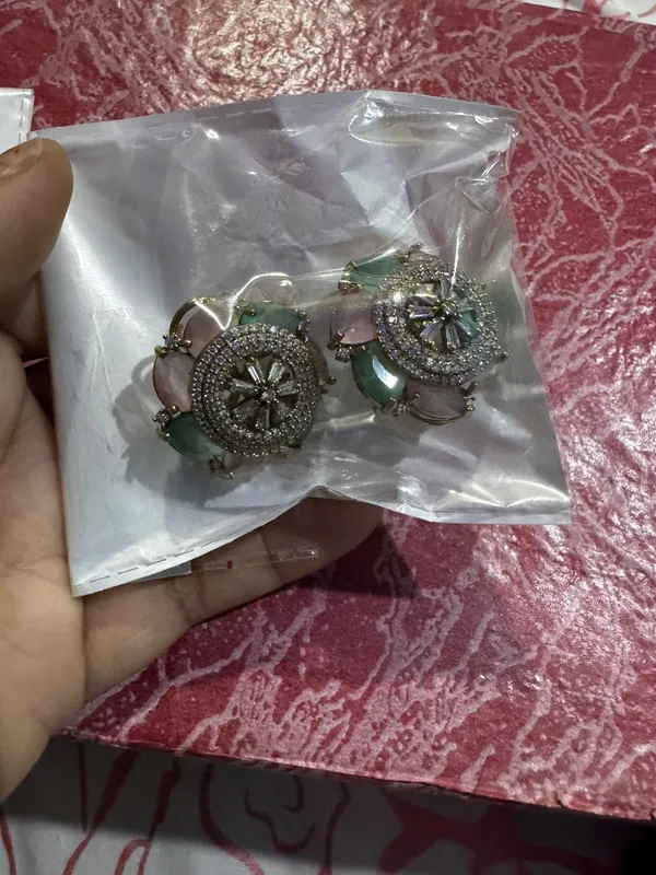 Silver_Stainless_Steel_Floral_Statement_Drop_Earrings_For_Women