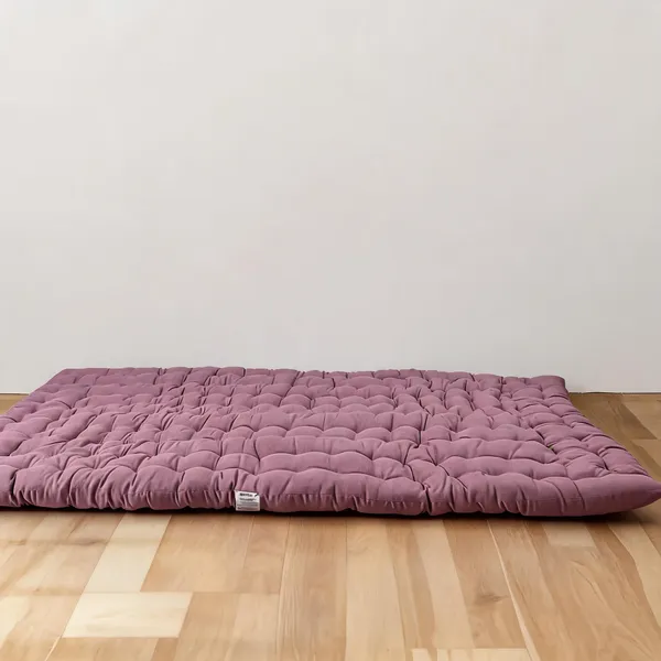Mauve_Cotton_Quilted_Tufted_Floor_Mattress_Bedroom