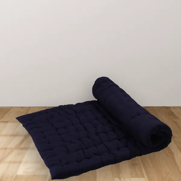 Black_Cotton_Quilted_Floor_Mattress_Bedroom