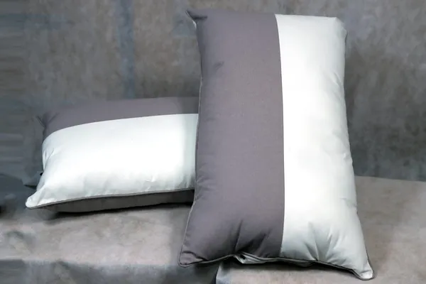 White__And__Grey_Fiber_Colour_Block_Pillow_Set_Bedroom_Set_Of_2