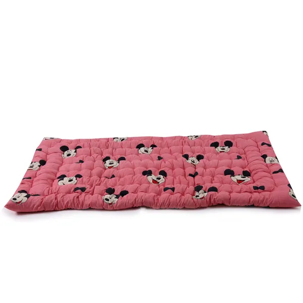 Pink_Cotton_Mickey_Mouse_Print_Quilted_Floor_Mattress_Bedroom