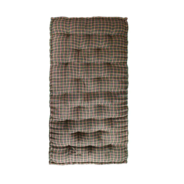 Multicolor_Cotton_Checkered_Quilted_Rollable_Floor_Mattress_Bedroom