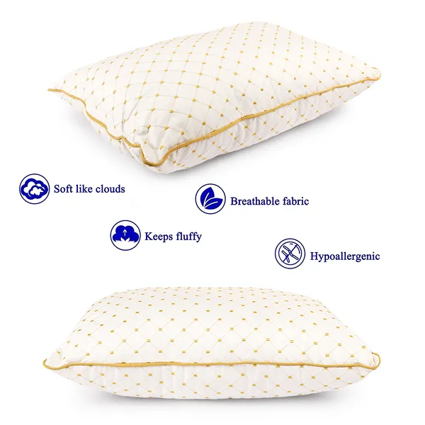 White_Fiber_Quilted_Pattern_Pillow_Bedroom