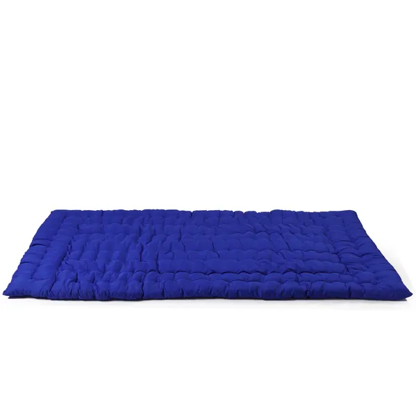 Navy_Blue_Cotton_Quilted_Rollable_Floor_Mattress_Bedroom