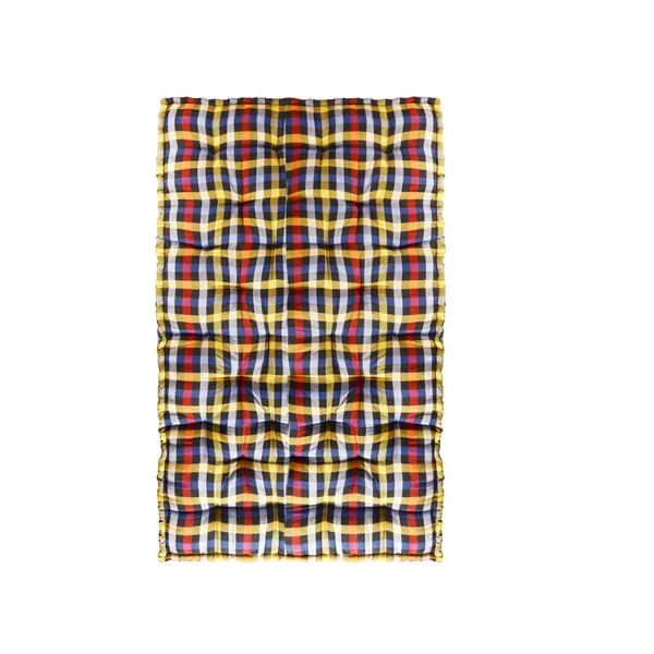 Multicolor_Cotton_Checkered_Quilted_Rollable_Floor_Mattress_Bedroom