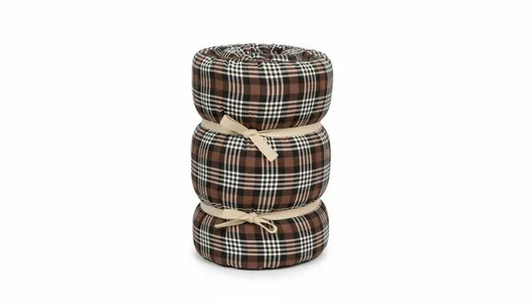 Multicolor_Cotton_Plaid_Roll-Up_Quilt_Mattress_Bedroom