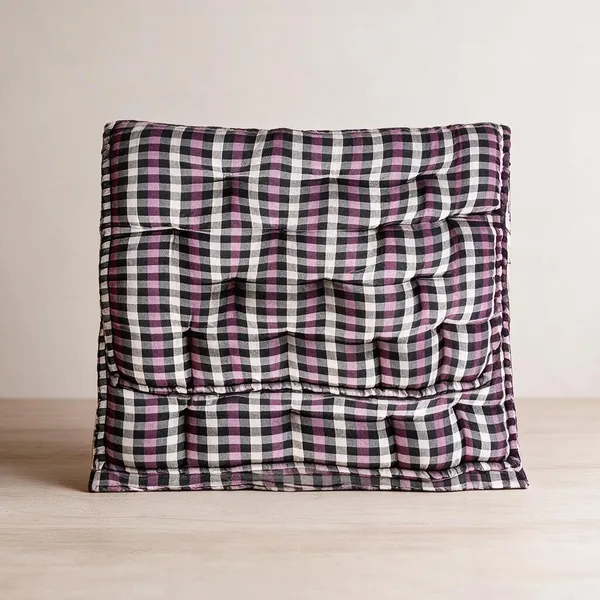 Multicolor_Cotton_Quilted_Checkered_Bed_Bedroom