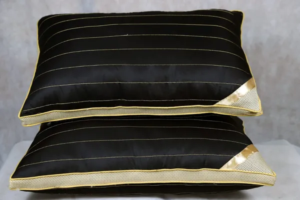 Navy_Blue_Fiber_Solid_Bed_Pillow_Set_Bedroom_Set_Of_2