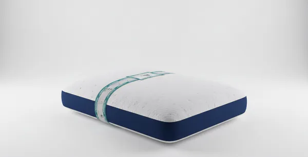 White_Memory_Foam_Solid_Contoured_Pillow_Bedroom