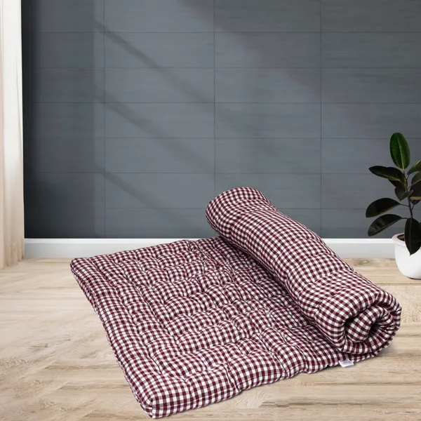 Multicolor_Cotton_Solid_Quilted_Floor_Mattress_Bedroom