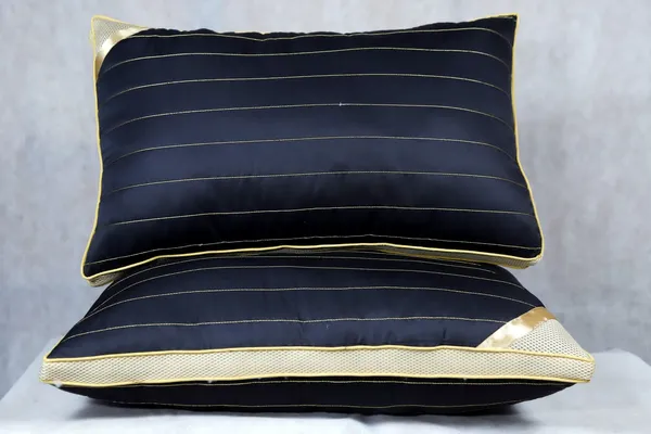 Navy_Blue_Fiber_Solid_Bed_Pillow_Set_Bedroom_Set_Of_2
