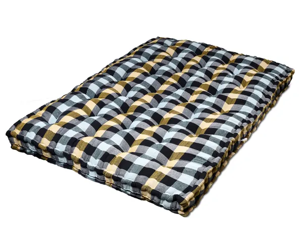 Multicolor_Cotton_Checkered_Quilted_Rollable_Floor_Mattress_Bedroom