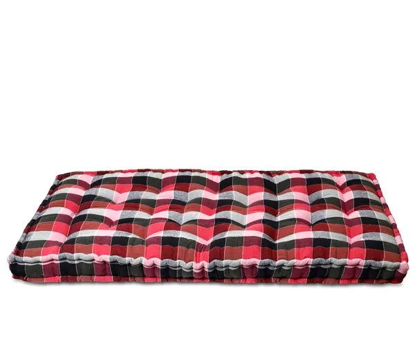 Red_Cotton_Quilted_Checkered_Floor_Mattress_Bedroom