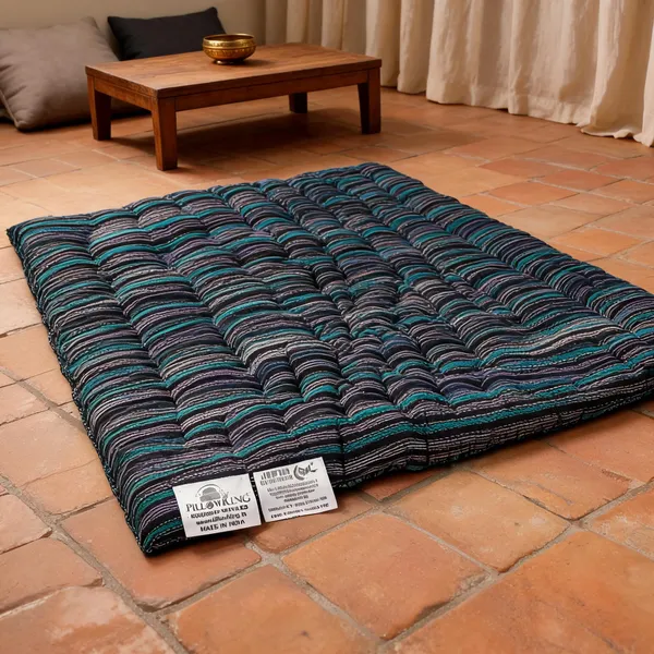 Multicolor_Cotton_Quilted_Tufted_Floor_Mattress_Bedroom