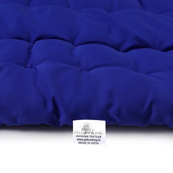 Navy_Blue_Cotton_Quilted_Rollable_Floor_Mattress_Bedroom