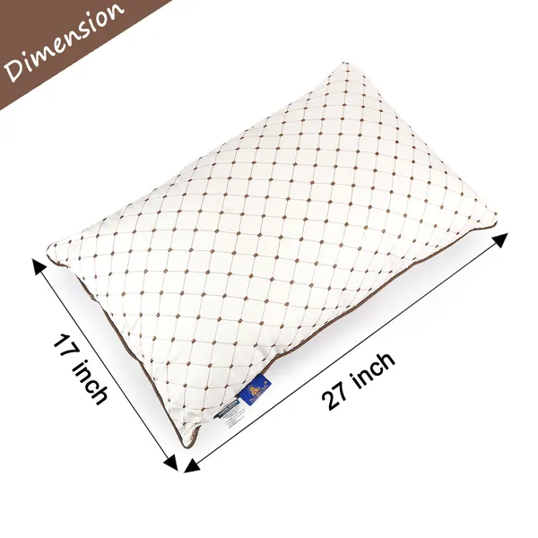 White_Fiber_Geometric_Pattern_Sleeping_Pillow_Bedroom