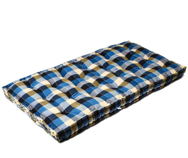 Blue_Cotton_Blue_Black_Checkered_Quilted_Mattress_Bedroom