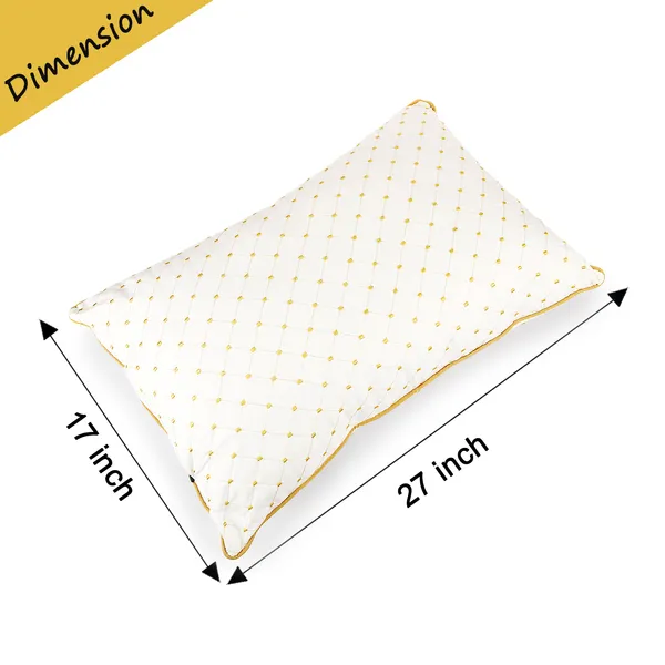 White_Fiber_Quilted_Pattern_Pillow_Bedroom
