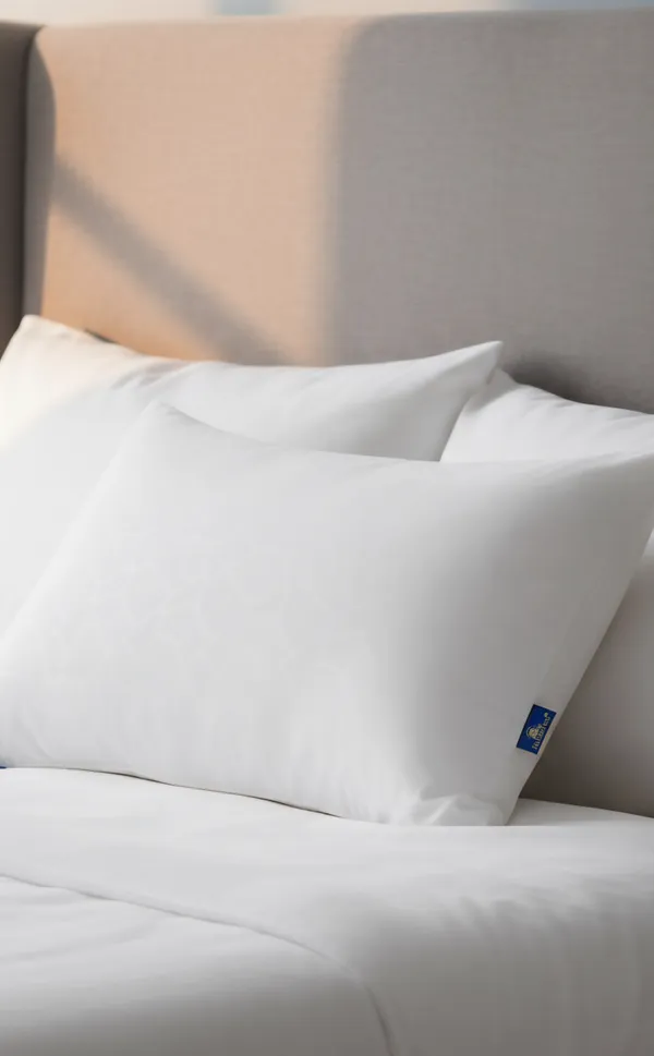 White_Fiber_Plain_Rectangular_Pillow_Bedroom_Set_Of_2