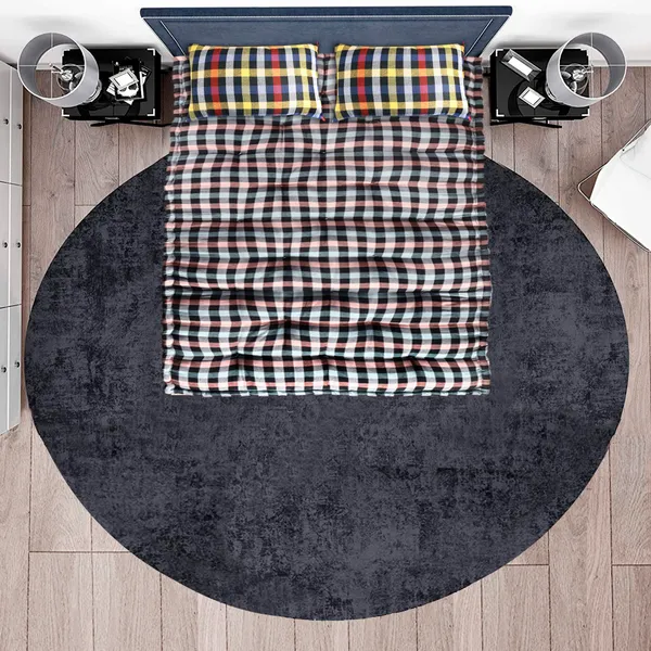 Multicolor_Cotton_Checkered_Double_Bed_Dohar_Bedroom