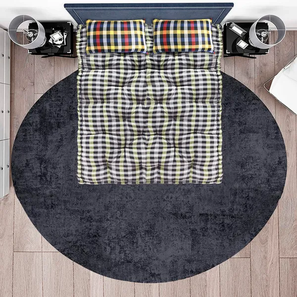 Multicolor_Cotton_Quilted_Checkered_Floor_Mattress_Bedroom