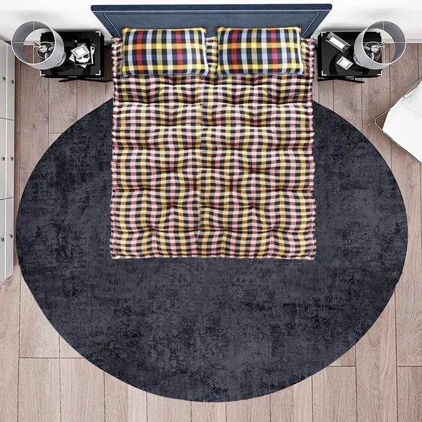 Multicolor_Cotton_Quilted_Checkered_Floor_Mattress_Bedroom