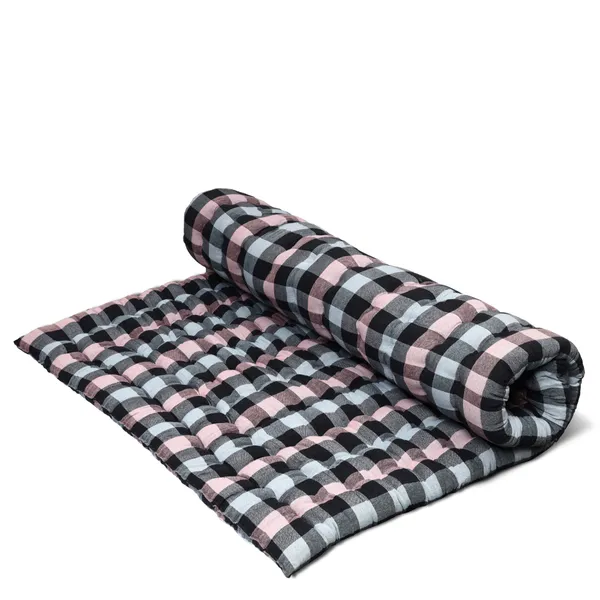 Multicolor_Cotton_Quilted_Checkered_Floor_Mattress_Bedroom