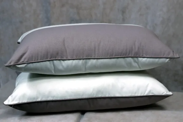 White__And__Grey_Fiber_Colour_Block_Pillow_Set_Bedroom_Set_Of_2