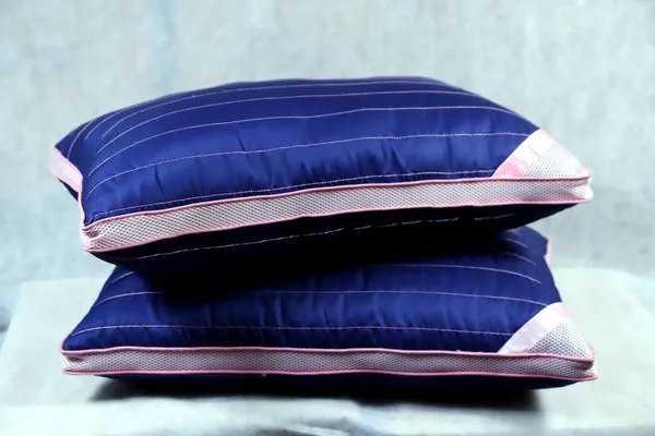 Navy_Blue_Fiber_Quilted_Rectangular_Pillow_Set_Bedroom_Set_Of_2