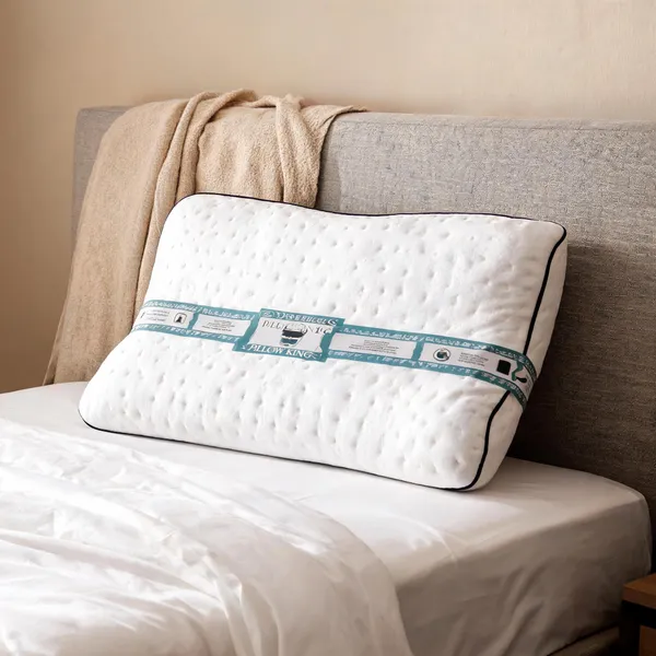 White_Memory_Foam_Textured_Pillow_Bedroom