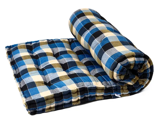 Blue_Cotton_Blue_Black_Checkered_Quilted_Mattress_Bedroom
