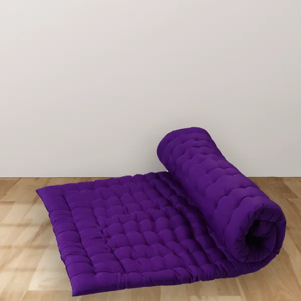 Purple_Cotton_Quilted_Floor_Mattress_Bedroom