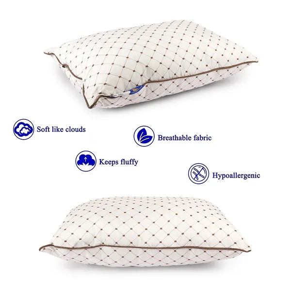 White_Fiber_Geometric_Pattern_Sleeping_Pillow_Bedroom