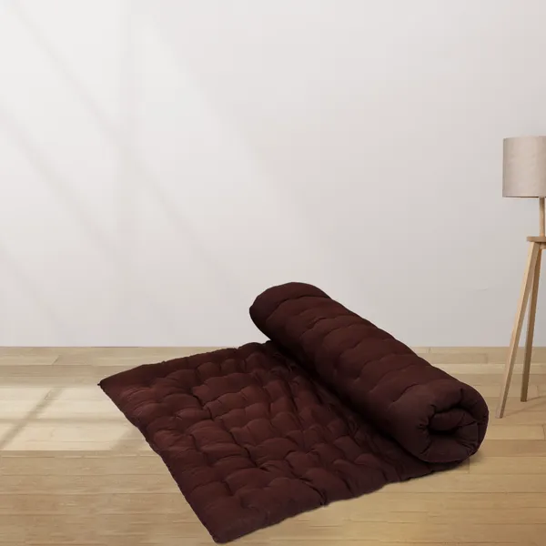 Brown_Cotton_Quilted_Floor_Mattress_Bedroom