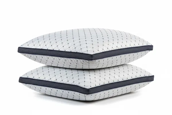 White_Fiber_Quilted_Geometric_Pattern_Pillow_Bedroom_Set_Of_2