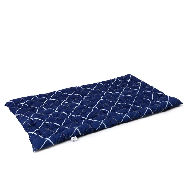 Navy_Blue_Cotton_Solid_Quilted_Floor_Mattress_Bedroom