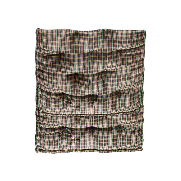 Multicolor_Cotton_Checkered_Quilted_Rollable_Floor_Mattress_Bedroom