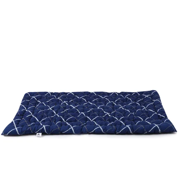 Navy_Blue_Cotton_Solid_Quilted_Floor_Mattress_Bedroom