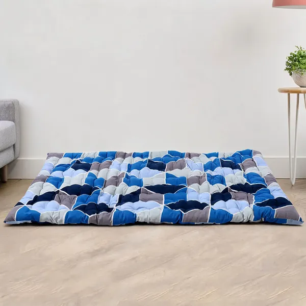 Multicolor_Cotton_Abstract_Print_Foldable_Floor_Mattress_Bedroom