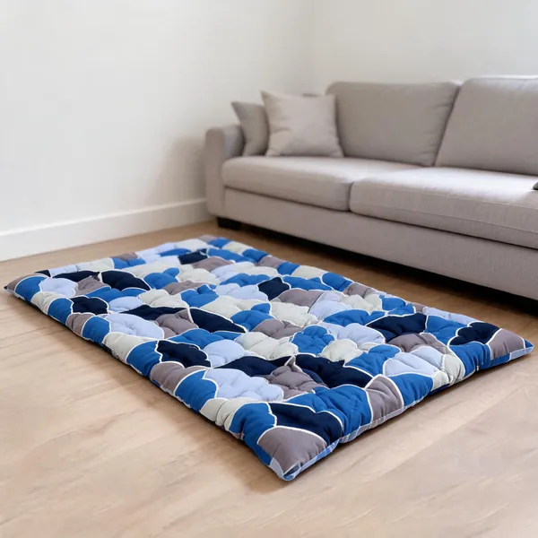 Multicolor_Cotton_Abstract_Print_Foldable_Floor_Mattress_Bedroom