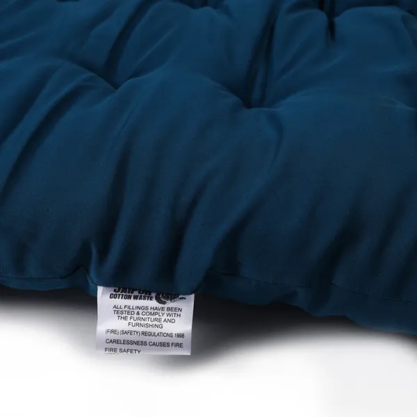 Turquoise_Cotton_Quilted_Rollable_Floor_Mattress_Bedroom