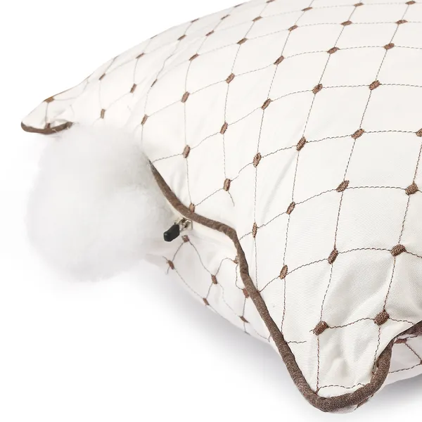 White_Fiber_Geometric_Pattern_Sleeping_Pillow_Bedroom