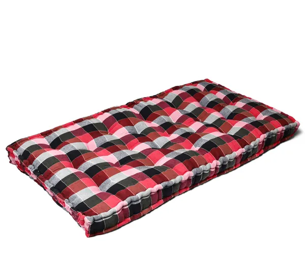 Red_Cotton_Quilted_Checkered_Floor_Mattress_Bedroom