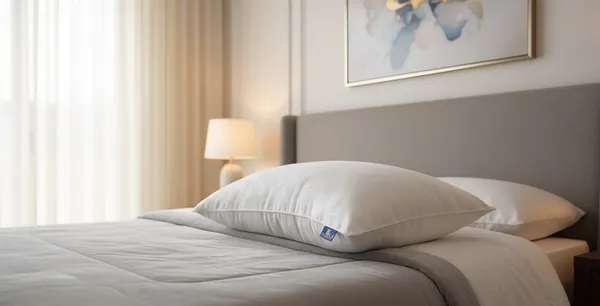 White_Fiber_Plain_Rectangular_Pillow_Bedroom